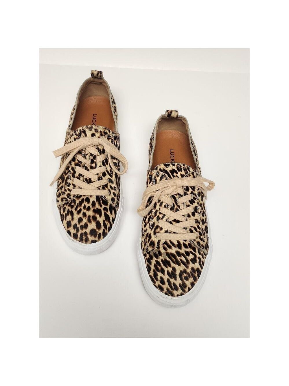 Lucky Brand Dansbey Cheetah Print Casual Sneakers Shoes Color Brown Size US 7.5M - Picture 11 of 15
